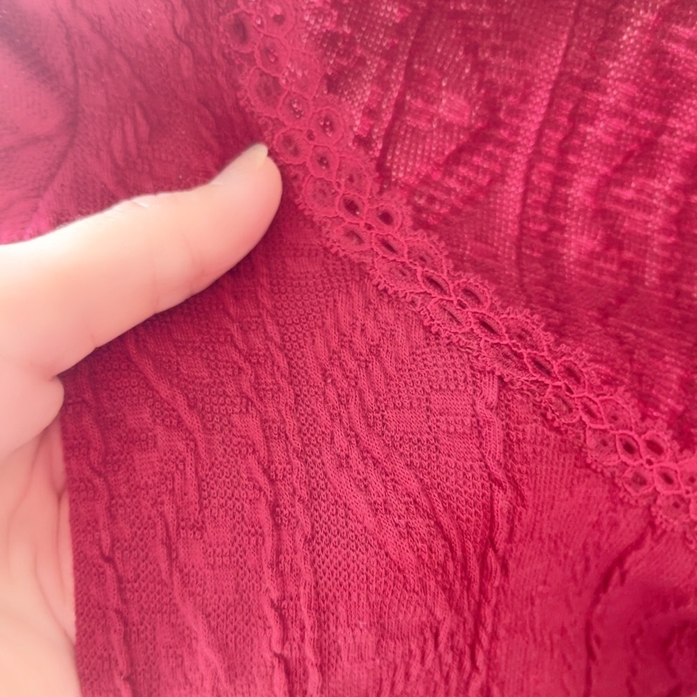 Edikted Elegant Red Long-Sleeve Dress - Picture 11 of 12
